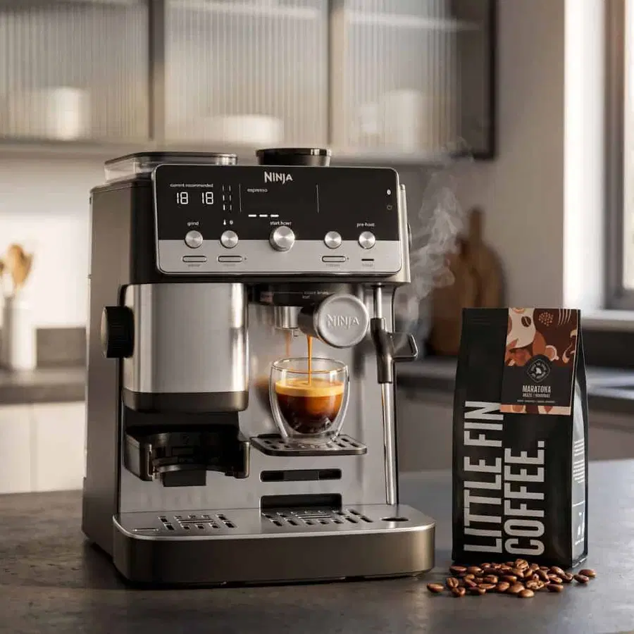 Ninja Luxe Café MINI Espresso Machine with 500g Little Fin Coffee