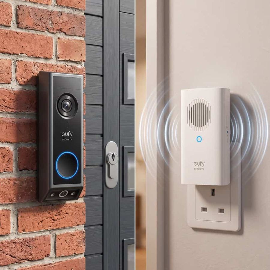eufy E340 2K Dual Cameras Smart Video Doorbell with Chime