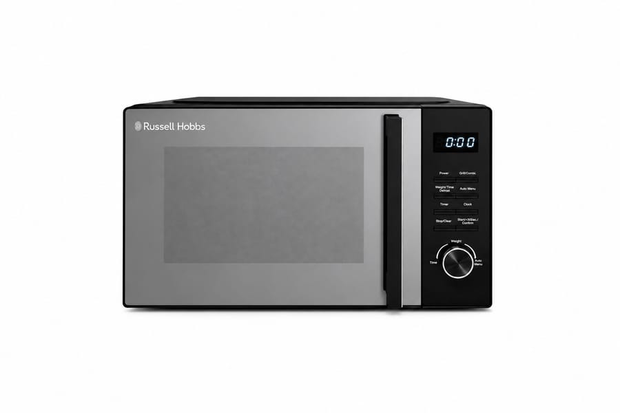 WIN THIS RUSSELL HOBBS 2IN1 MICROWAVE GRILL