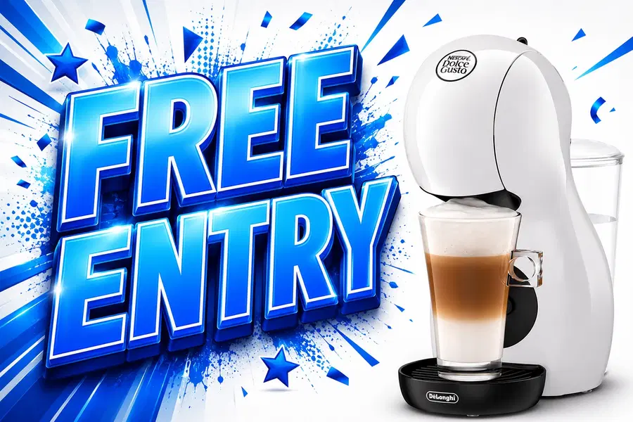 WIN THIS DOLCE GUSTO COFFEE MACHINE FOR FREE
