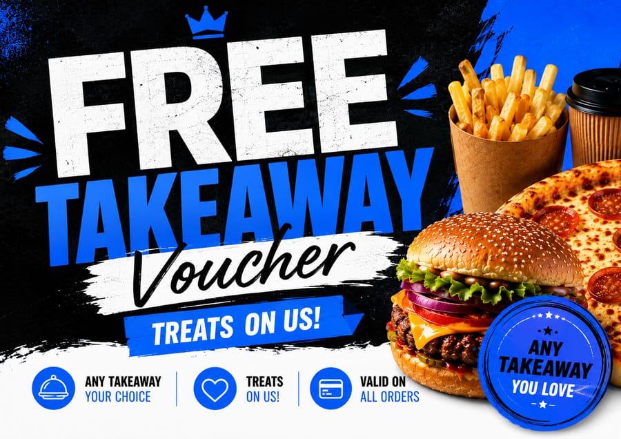 FREE TAKEAWAY ON US!