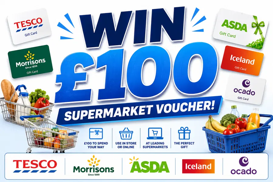 FREE £100 FOOD SHOP VOUCHER!