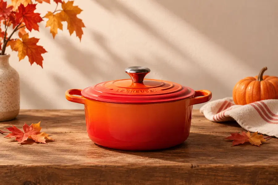 WIN THIS LE CREUSET CAST IRON SIGNATURE ROUND CASSEROLE