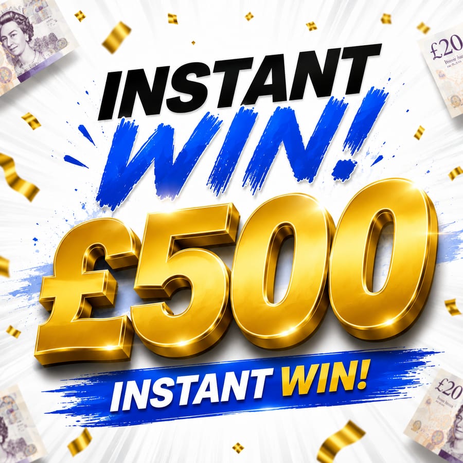 Scratch & Win £500 Instantly