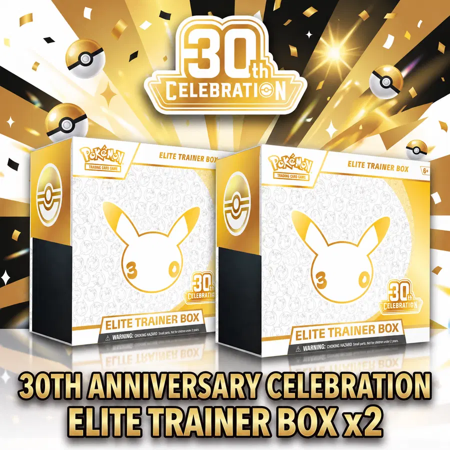 30TH ANNIVERSARY CELEBRATION ELITE TRAINER BOX x 2!