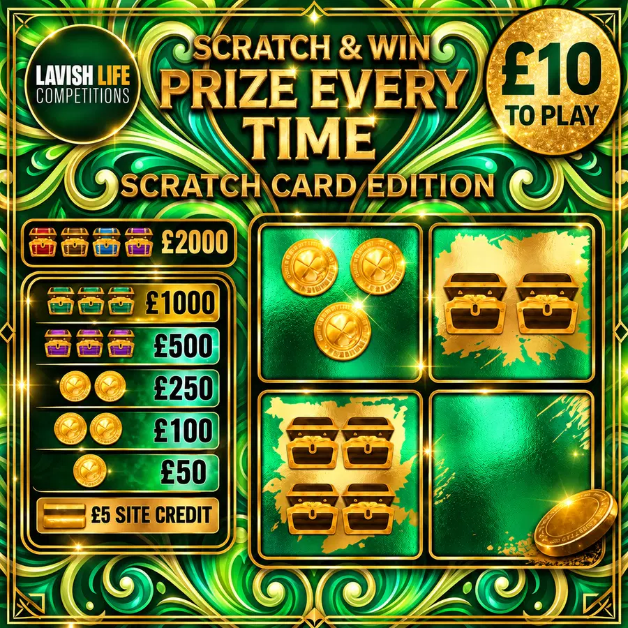 PRIZE EVERYTIME SCRATCH CARD : WIN UP TO £2,000 INSTANTLY- £1K END PRIZE!#29