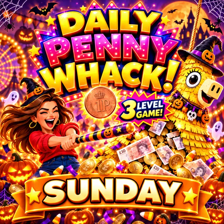 DAILY PENNY WHACK INSTANT WINS – SUNDAY 11.10.26!