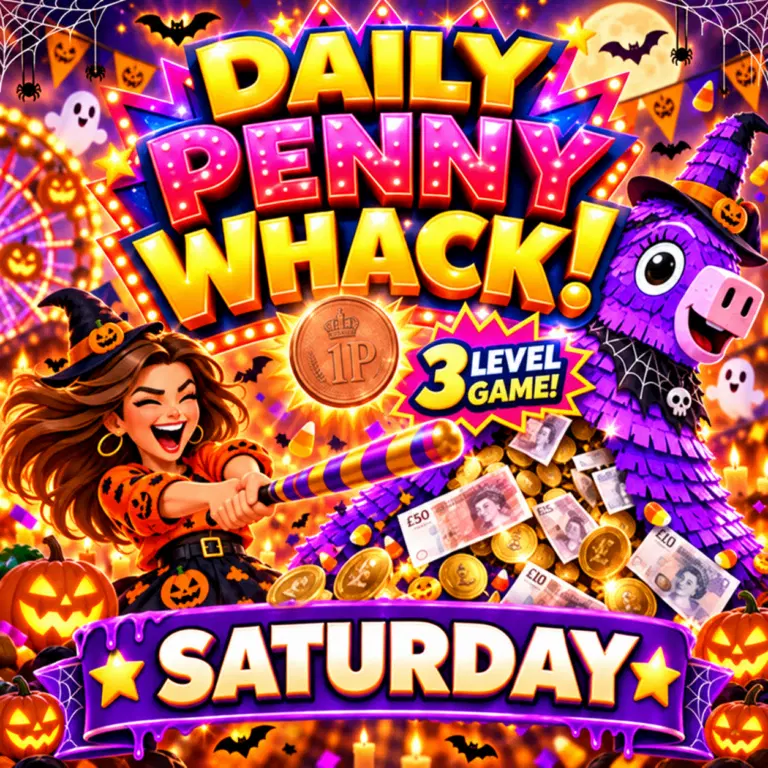 DAILY PENNY WHACK INSTANT WINS – SATURDAY 10.10.26!