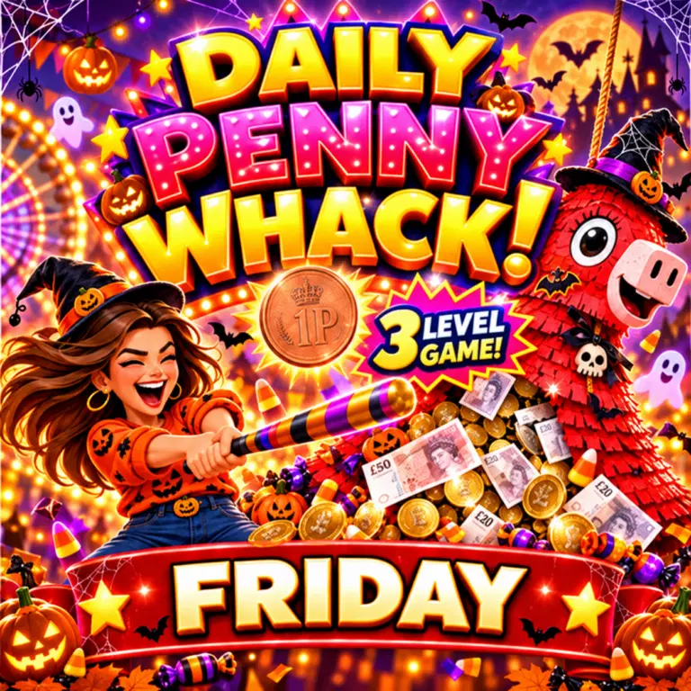 DAILY PENNY WHACK INSTANT WINS – FRIDAY 23.10.26!