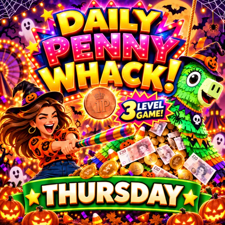 DAILY PENNY WHACK INSTANT WINS – THURSDAY 22.10.26!