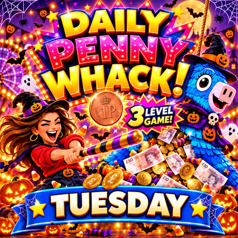 DAILY PENNY WHACK INSTANT WINS – TUESDAY 20.10.26!