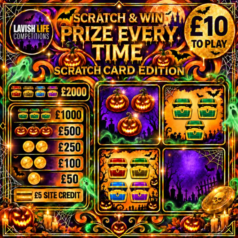 PRIZE EVERYTIME SCRATCH CARD : WIN UP TO £2,000 INSTANTLY- £1K END PRIZE!#25