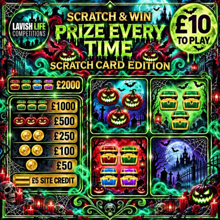 PRIZE EVERYTIME SCRATCH CARD : WIN UP TO £2,000 INSTANTLY- £1K END PRIZE!#26