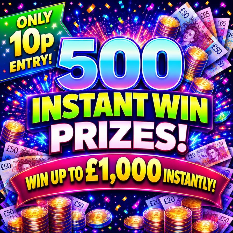 Mini 10p Instants Win up to £1k 30.09.26