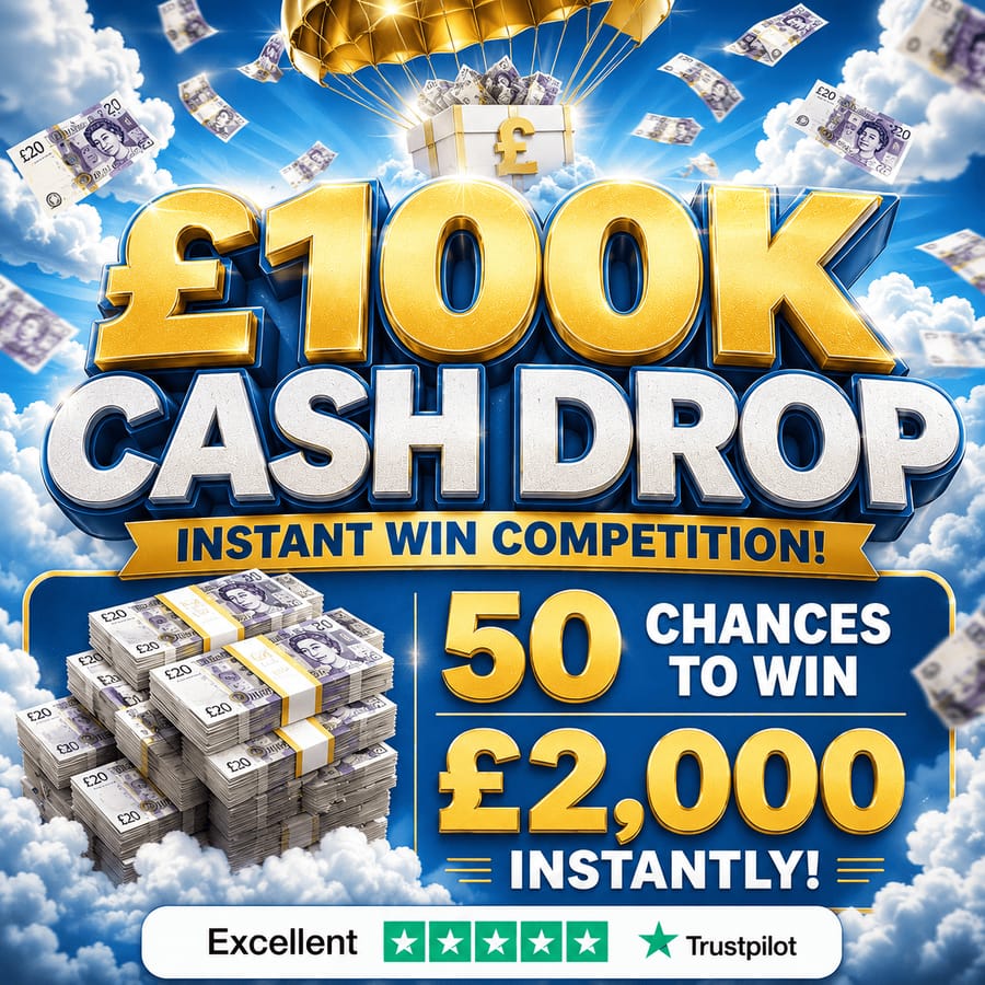 100K CASH DROP 50 CHANCES TO WIN £2000 #3