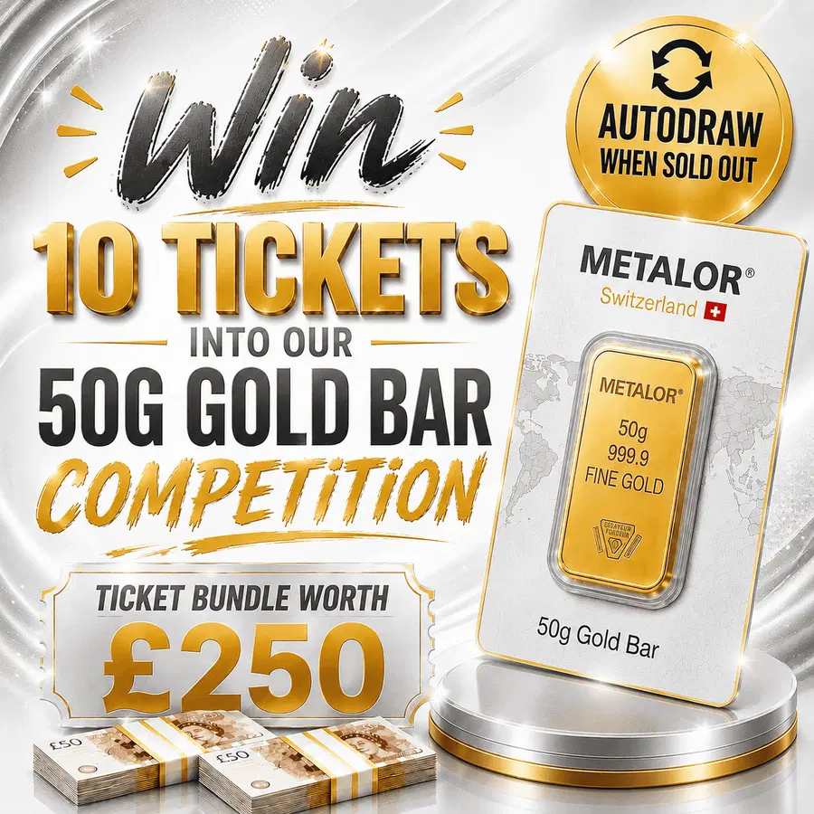 WIN 10 TICKETS INTO 50G GOLD OR £5000 CASH 12.08.26 #2