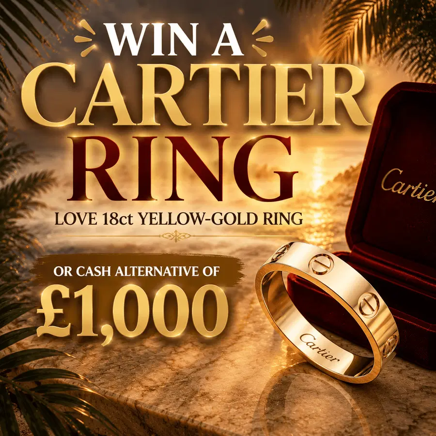 WIN CARTIER GOLD LOVE RING WORTH 30.08.26