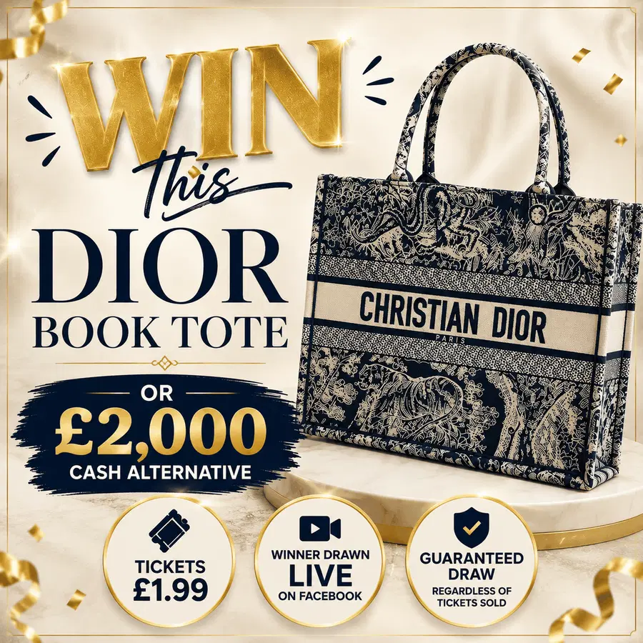 WIN DIOR MEDIUM BOOK TOTE WORTH £2500 16.08.26