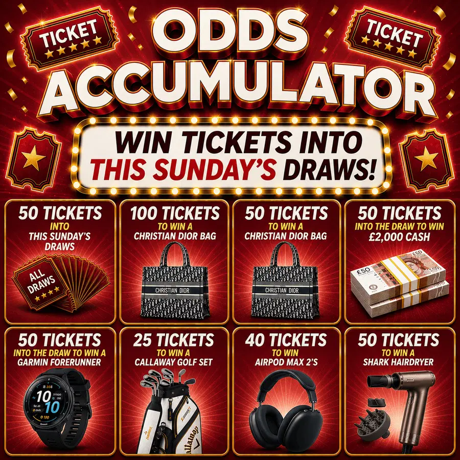 ODDS BOOSTER WIN TICKETS INTO ALL DRAWS 16.08.26