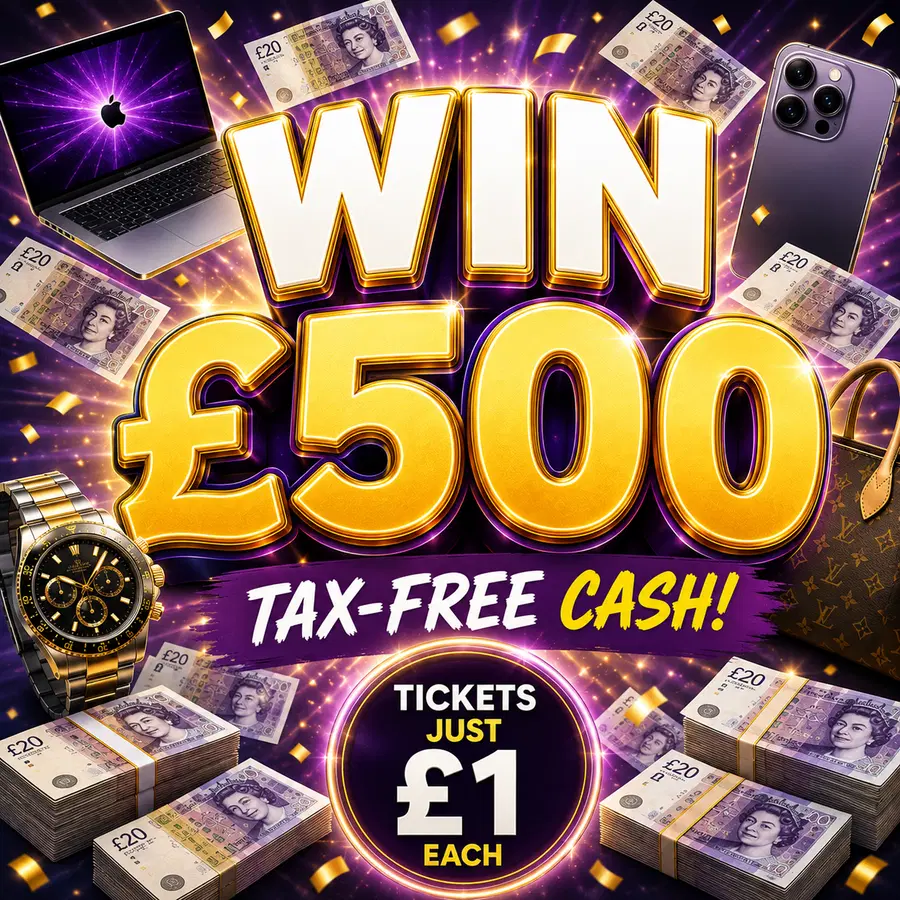 WIN £500 CASH FOR JUST £1 26.08.26