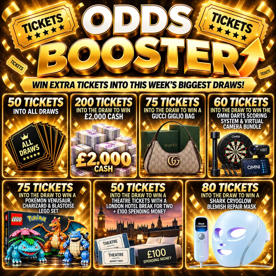 ODDS BOOSTER INTO ALL DRAWS 20.09.26