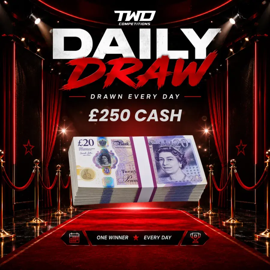 Daily Draw 02/10 - Win £250 Cash