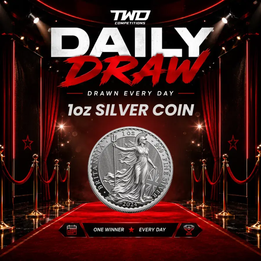 Daily Draw 01/10 - Win a 1oz Silver Britannia Coin