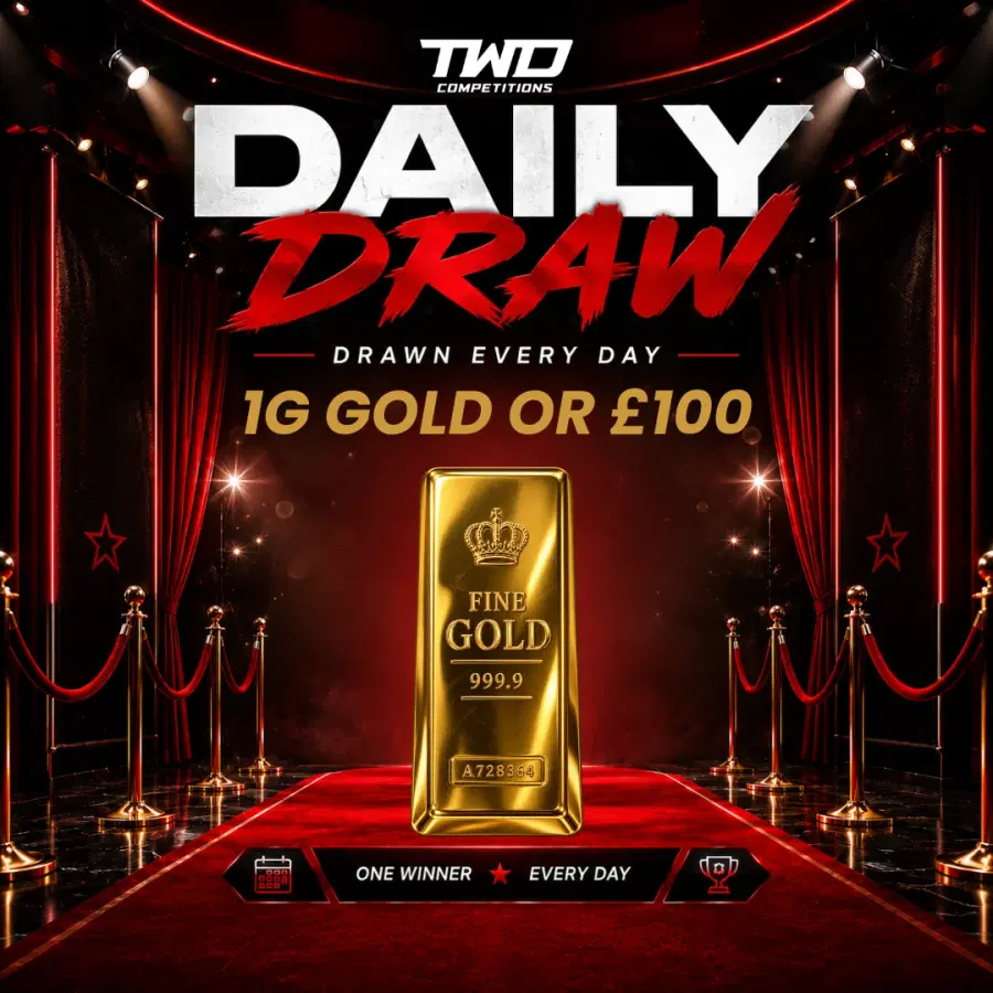 Daily Draw 05/10 - Win A 1g Bar Of Gold or £100