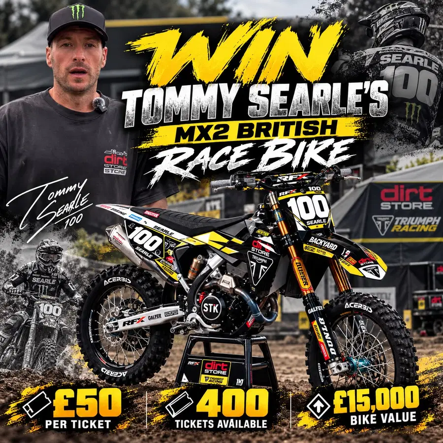 Win Tommy Searle's MX2 British Race Bike worth £15,000!