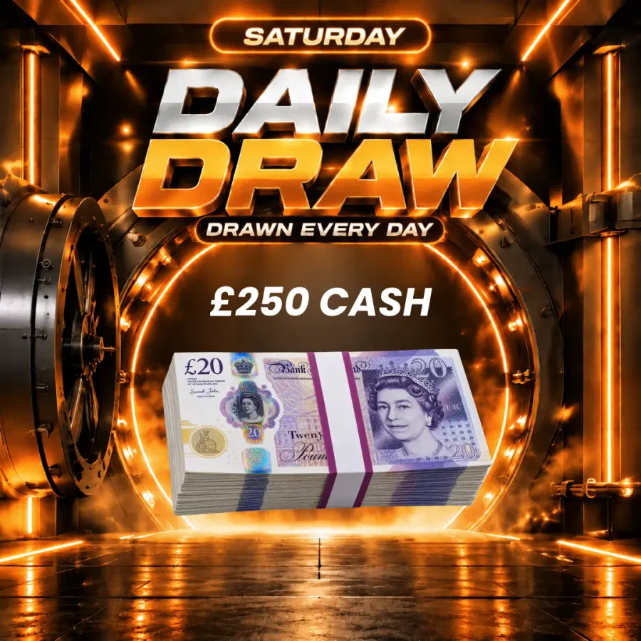 Daily Draw 10/10 - Win £250 Cash
