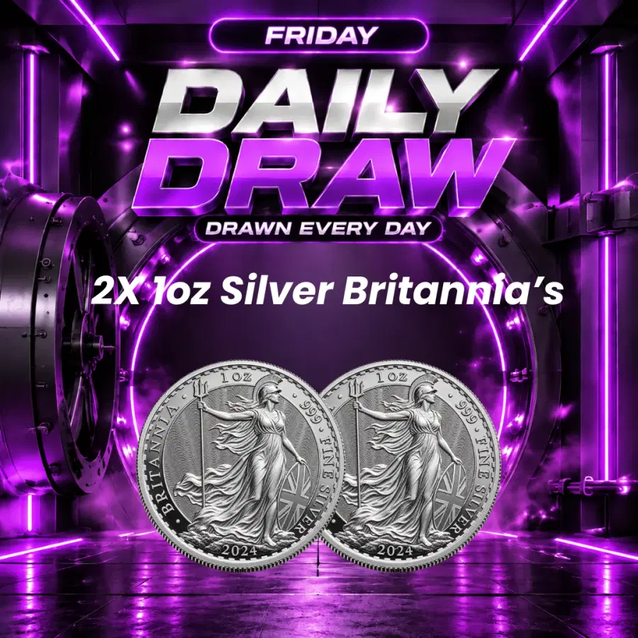 Daily Draw 09/10 - Win 2x 1oz Silver Britannia Coins