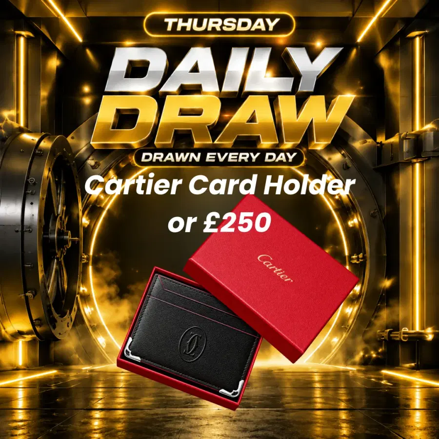 Daily Draw 15/10 - Win a Cartier Card Holder or £250