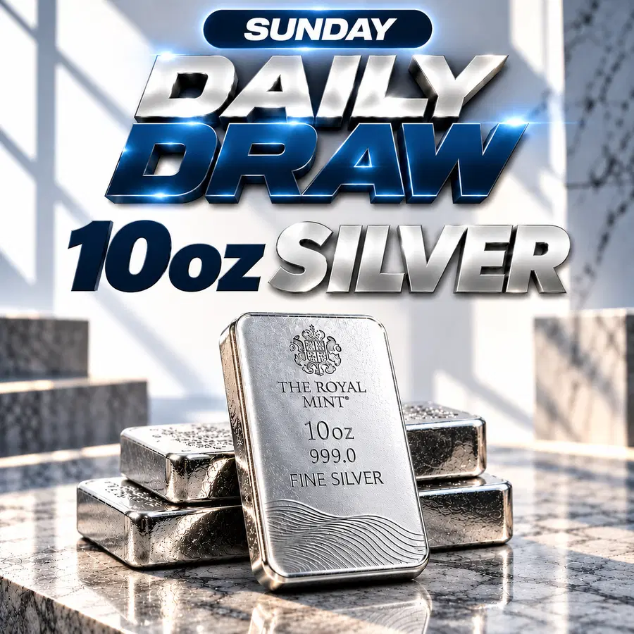 Daily Draw 25/11 - 10oz Of Silver