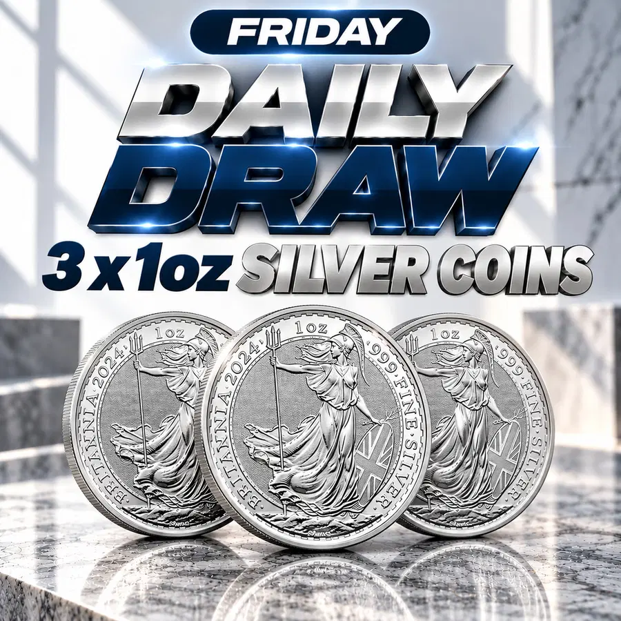 Daily Draw 23/10 - Win 3x 1oz Silver Britannia's