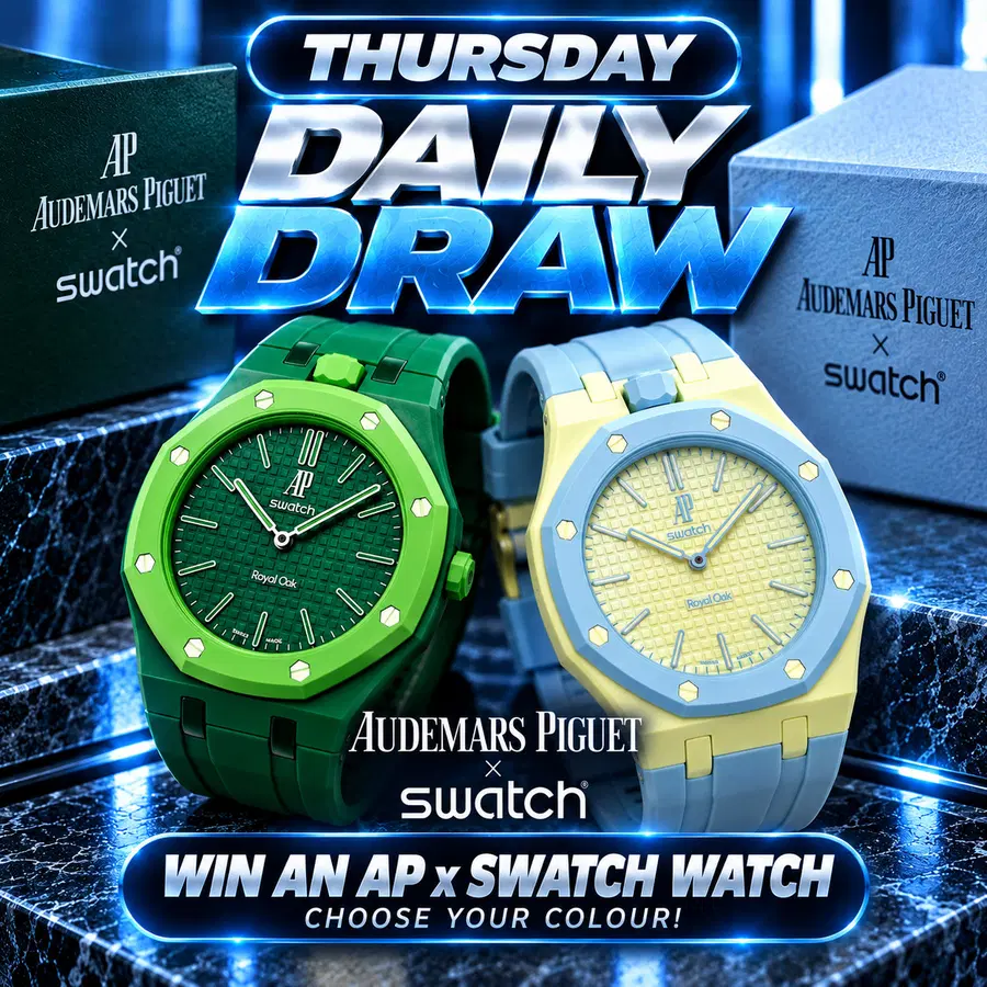 Daily Draw 29/10 - Win an AP x Swatch Watch – Choose Your Colour!