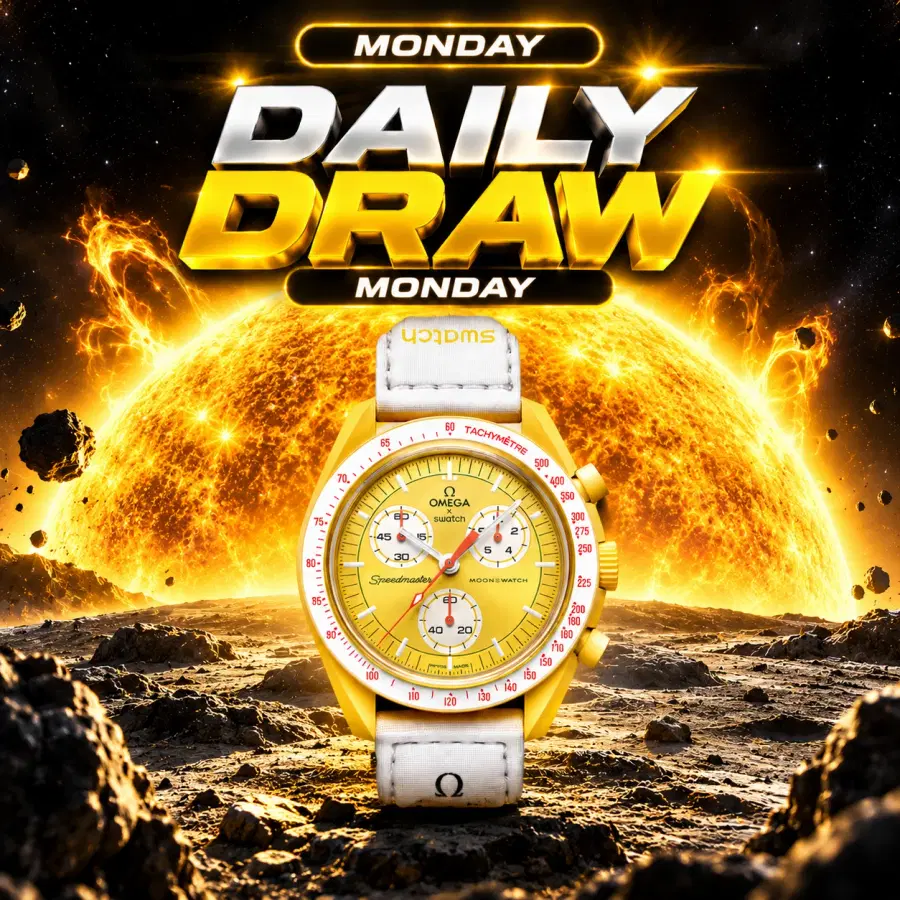 Daily Draw 02/11 - Win a Swatch x Omega Bioceramic MoonSwatch Mission to the Sun