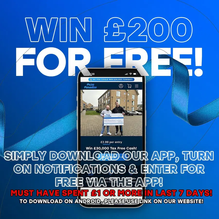 Win £200 For Free! (Must Have Spent £1 Or More Last 7 Days)