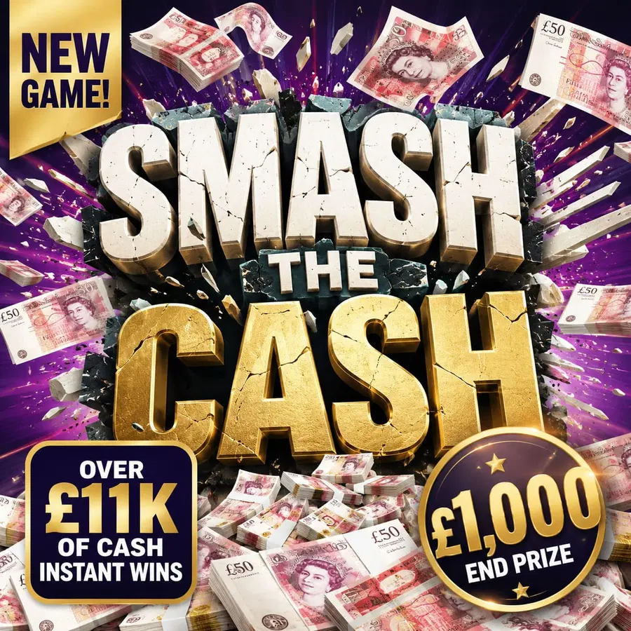 Smash The Cash – Over £11.5k Cash Only Instants