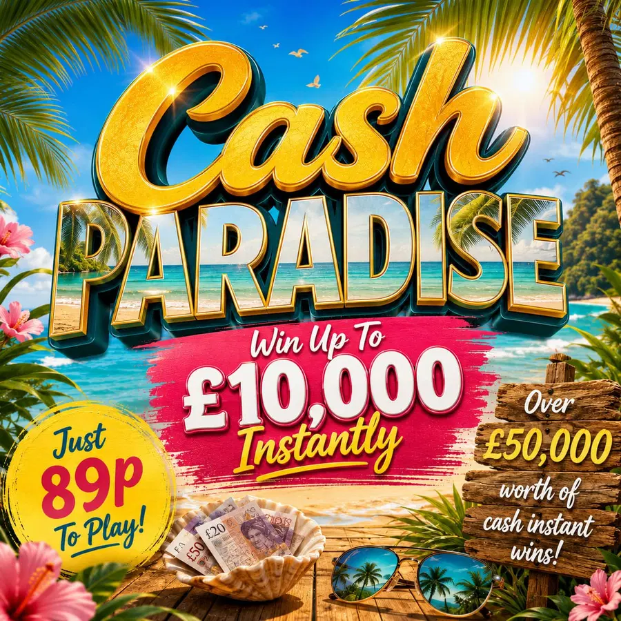 Cash Paradise – Win Up To £10k Instantly