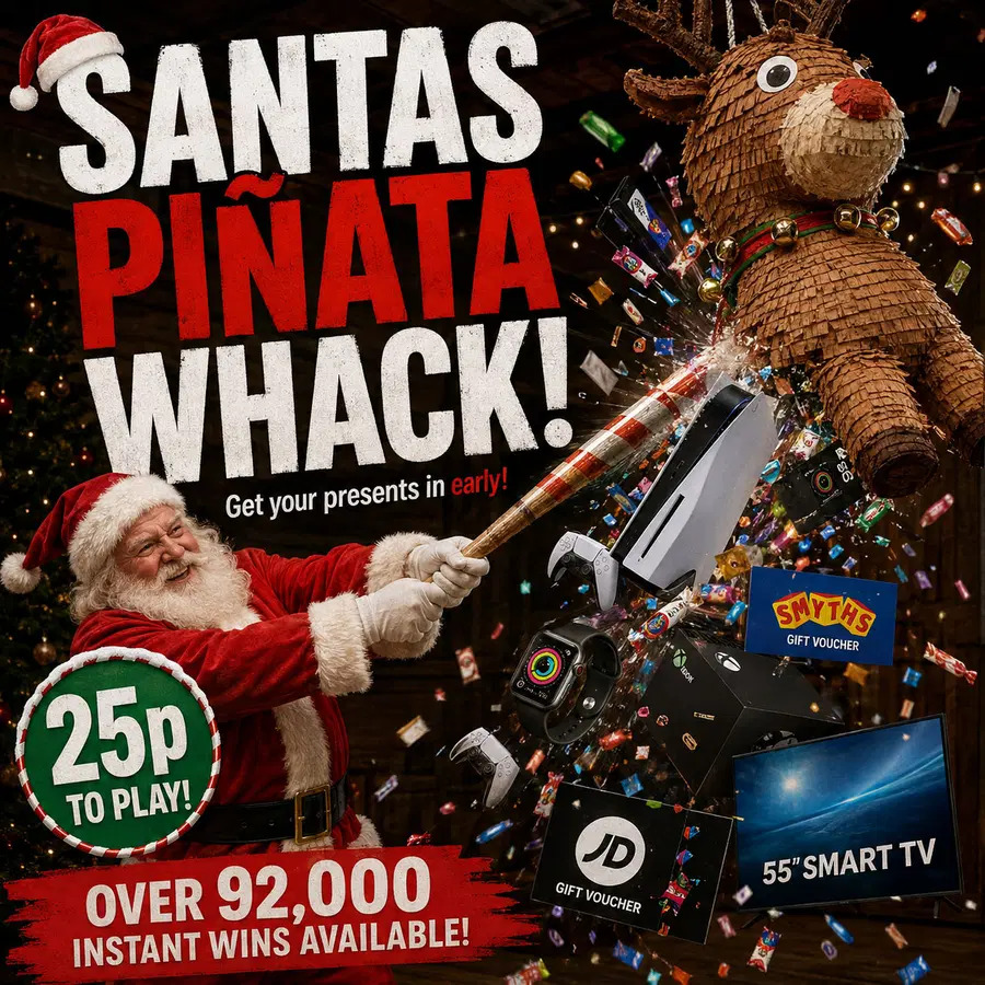 Santas Piñata Whack – Over 92k Instant Wins