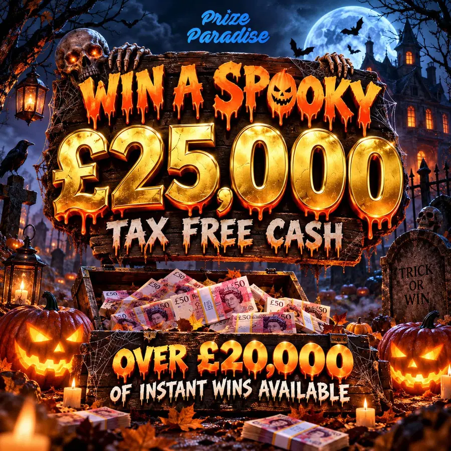 Win A Spooky £25,000 – Over £21k In Instants!
