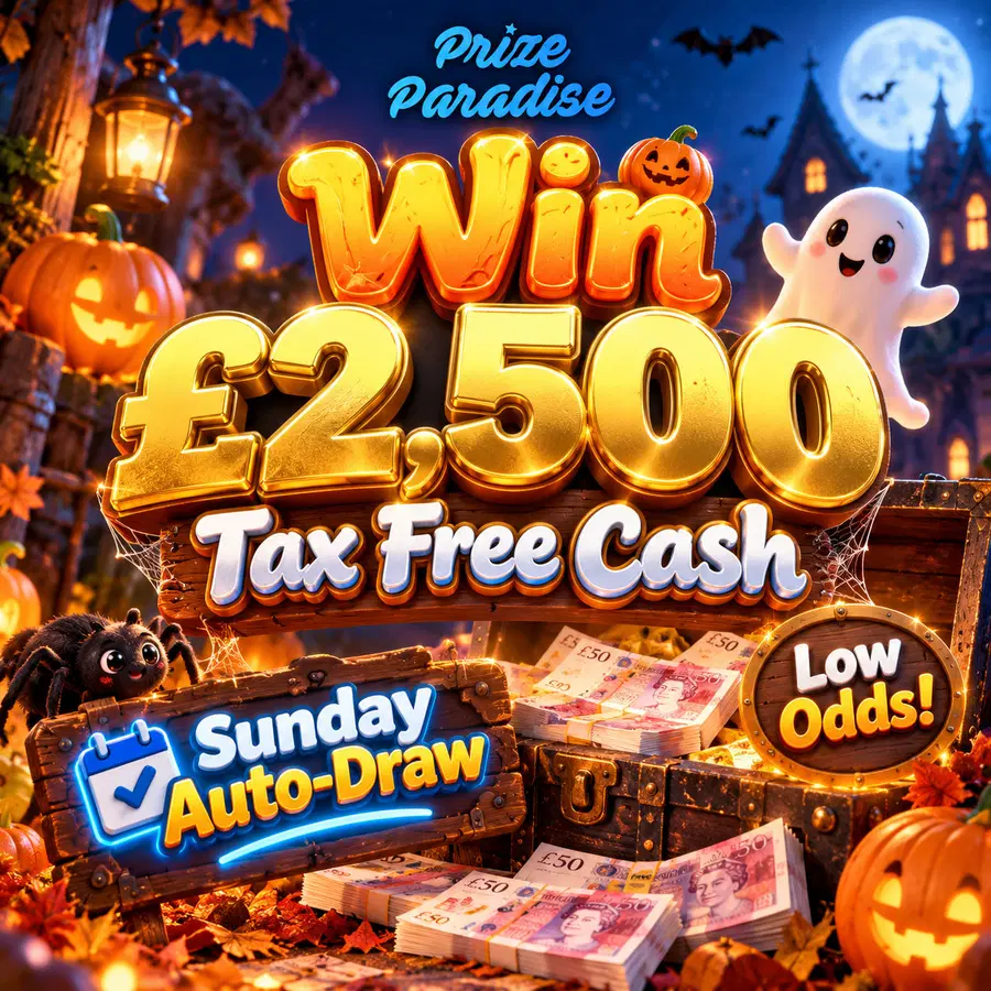 Win £2,500 Tax Free Cash