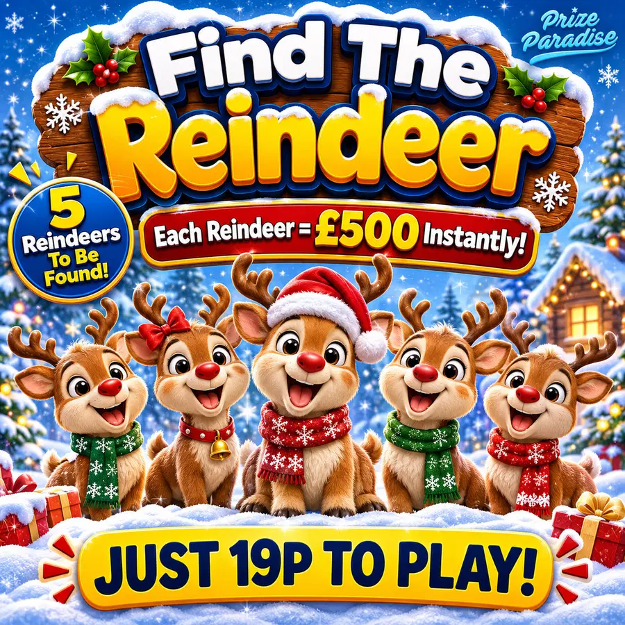 Find The Reindeer – Over £6k In Instant Wins