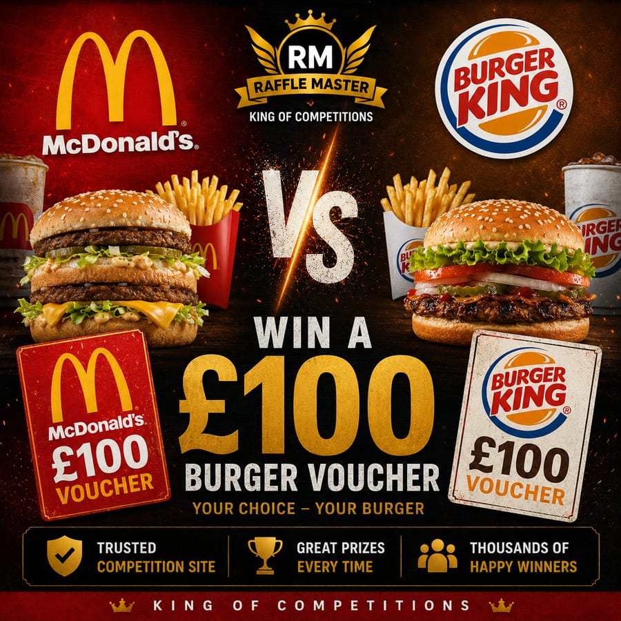 Burger Boy You Want A Burger Or £100 Cash Maccy D’s Vs Burger King Auto Draw 09-08-26