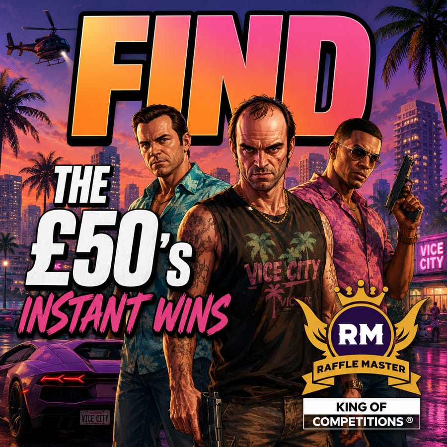 🚔 “You Picked The Wrong House, Fool!” Find the £50’s GTA Style Instant Wins £10,000 Worth Plus💰 £1000 bag Of Cash 99p Per Entry Auto Draw 29-12-26