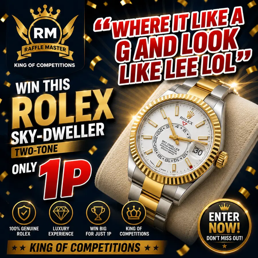 Penny Pinchers 2023 Rolex Sky Dweller 326933 Bi Metal 18K Yellow Gold Gold Box & Papers Only For 1p “Where It Like A G LOL” Live Draw 26-11-26