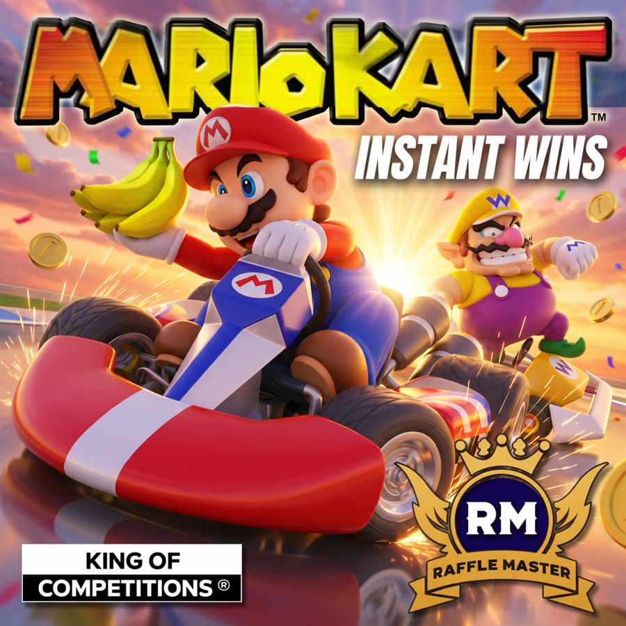 🍄 “It’s-A Me, Mario!” (Mario Kart Super Dooper Instant Wins) Over 2300+ Prizes Massive £20,000 Plus Now With £1000 End Prize Only 99p Auto Draw 13-10-26