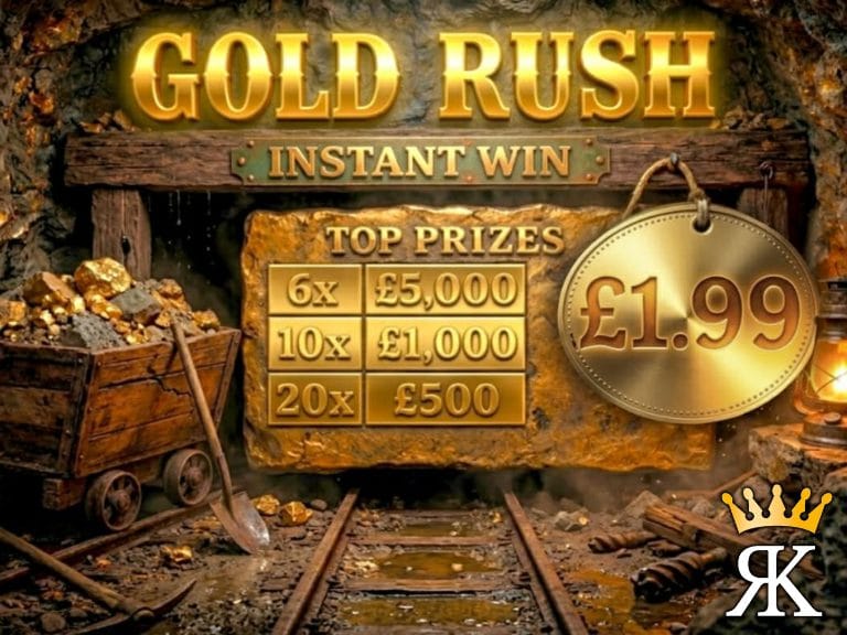 Lower Odds Gold Rush Instant Win