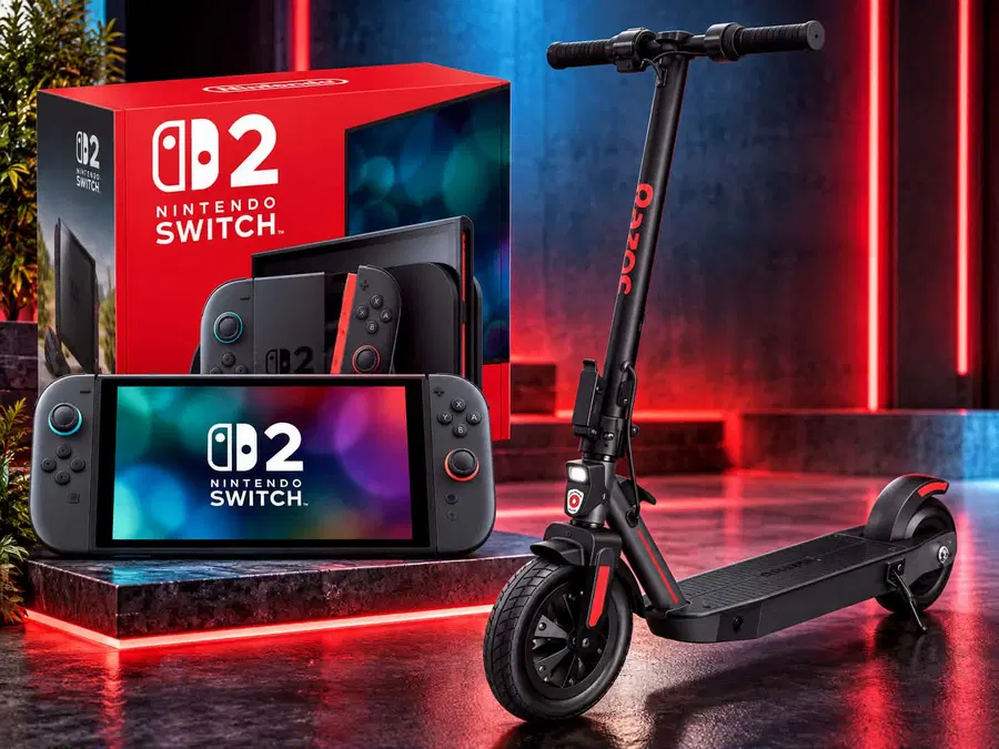 Nintendo Switch 2 & Razor Raven E Scooter