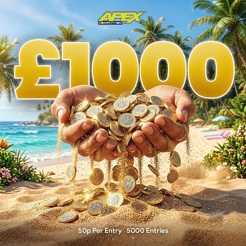 £1000 + 5 Instant wins - 20/8/2026